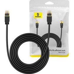Baseus S/FTP Cat.7 Καλώδιο Δικτύου Ethernet Ethernet 3m Black 6932172637170