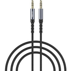 Recci RDS-A28 Audio Cable - Καλώδιο Ήχου AUX Mini Jack 3.5mm (Male) σε AUX Mini Jack 3.5mm (Male) - 120cm - Black (6955482525005)