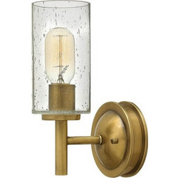 Απλίκα Φωτιστικό Τοίχου 1xE27 Ορείχαλκος Collier HK-COLLIER1 Elstead Lighting-HK-COLLIER1-Ορείχαλκος HK-COLLIER1