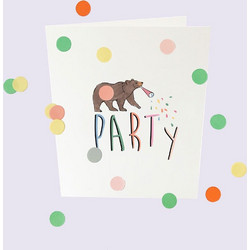 Ευχετήρια Κάρτα Κονφετί Party GL-BC-16 10x9cm Multi The Gift Label