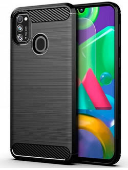 Ancus Carbon Series Back Cover Black (Samsung Galaxy M31)