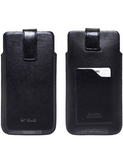 Ancus Θήκη Protect Universal 2XL έως 6.2'' Δέρμα Μαύρη με Θήκη Κάρτας