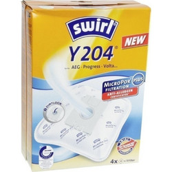 Swirl Y204 Σακούλες Σκούπας 4τμχ Συμβατές με Σκούπα AEG / Zanussi