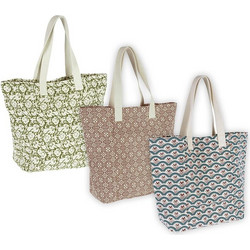 Shopper bag cotton σε 3 vintage σχέδια.55x18x38cm