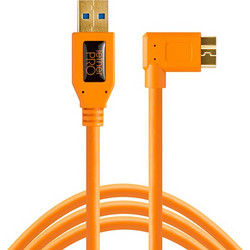 Tether Tools TPro USB 3.0 Micro-B Right Angle 4.6m/15 ORG