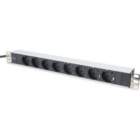 Digitus Socket strip with aluminum, 8- black (DN-95401)