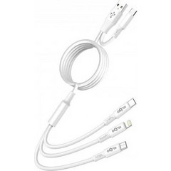 Καλώδιο φόρτισης & δεδομένων USB & Micro σε Micro Lightning και Type-C