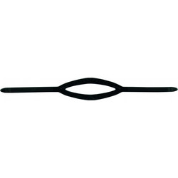 Λουράκι Σιλικόνης Για Μάσκα SEAC SUB STRAP SLIM BLACK 07800130