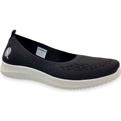Canguro CA1215 Μαύρα Πάνινα Γυναικεία Loafers