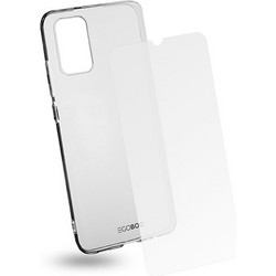 EGOBOO Clear TPU for Samsung A02s, Transparent + Tempered Glass