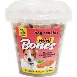 MBF Gourmet Cookies Mini Bones Salmon & Carrot 160gr