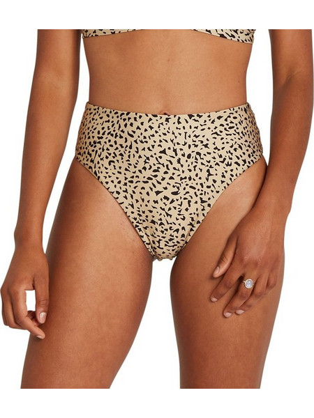 Volcom Ur An Animal Ψηλόμεσο Bikini Slip Animal Print Μπεζ O2612101-MLT