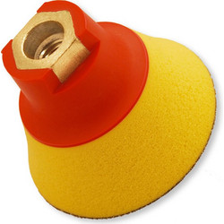 10390 ΠΛΑΚΑ ΑΛΟΙΦΑΔΟΡΟΥ VELCRO, M14 - Φ75MM (ΜΑΛΑΚΗ ΜΕ ΑΦΡΟ 25MM)