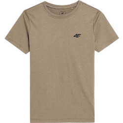 4F Παιδικό T-Shirt Κοντομάνικο Εκρού JSS23T-TSHM291-83S