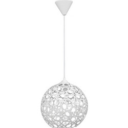 Heronia Lighting TUNIS/25 White Κρεμαστό Φωτιστικό Οροφής Μονόφωτο E27 Λευκό 34-0270