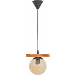 Heronia Lighting R-600 Κρεμαστό Φωτιστικό Οροφής Μονόφωτο E27 Χρυσό 30-0075