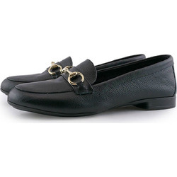 2820 Stefania Γυναικεία Loafers - Slip On ΜΑΥΡΟ
