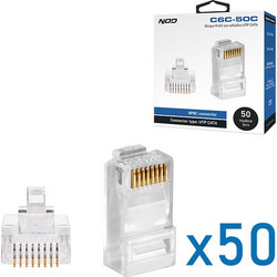 NOD C6C-50C Βύσματα RJ45 UTP CAT6 50τμχ