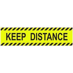 Αυτοκόλλητη επιγραφή "KEEP DISTANCE" 32x8εκ