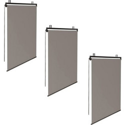 Σετ Ρόλερ Ολικής Συσκότισης Blackout 120 x 225 cm 3 τμχ Χρώματος Taupe Inkazen 30060163