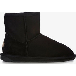 Emu Γυναικεία Μποτάκια Suede Μαύρα με Γούνα W10003-BLK