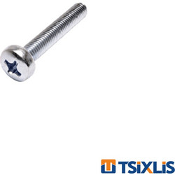 Βίδα Ψωμάκι με Σταυρό Γαλβανιζέ F.F. GROUP - 3mm (DIN7985)