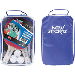 New Sports Σετ Πινγκ Πονγκ σε Θήκη με 3 Μπαλάκια (930094)
