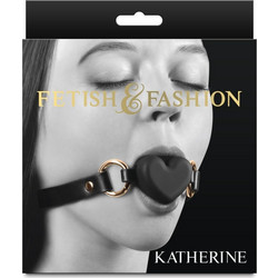 NS Novelties Fetish & Fashion Katherine Heart Gag Black