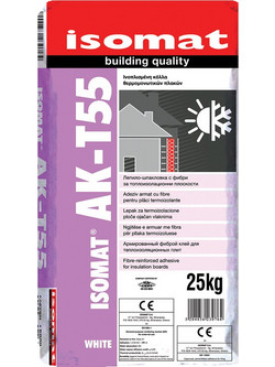 Isomat AK-T55 Κόλλα Θερμομονωτικών Πλακών Λευκή 25kg
