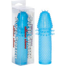 Seven Creations Super Stretch Silicone Sleeve Κάλυμμα Επιμήκυνσης Πέους Μπλε