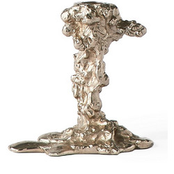 Κηροπήγιο Drip S Μεταλλικό Nickel L14xW8xH14 cm POLSPOTTEN