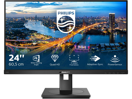 Philips 245B1 IPS Monitor 23.8" 2560x1440 QHD 75Hz 4ms