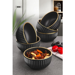 Bowl Set (6 Pieces) C-DD07 - Black Black