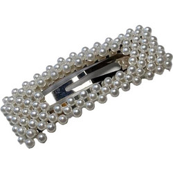 Bobby Warren Pearl Hair Clip - Silver