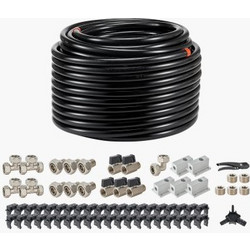 VEVOR Σετ Αεροσυμπιεστή 3/4'' x 200FT PU Μαύρο YSKQGDXT34INFHQD2V0