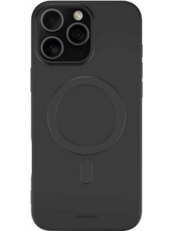 Θήκη iPhone 16 Pro Max Spacecase Silicone Magnetic Case Σιλικόνης με MagSafe - Black (5905719111694)