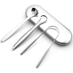 Set Ξύστρες Γλώσσας Stainless Steel Cleaning Tongue Tools, 3τμχ