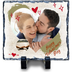 Πέτρα με φωτογραφία Happy Valentine's Day