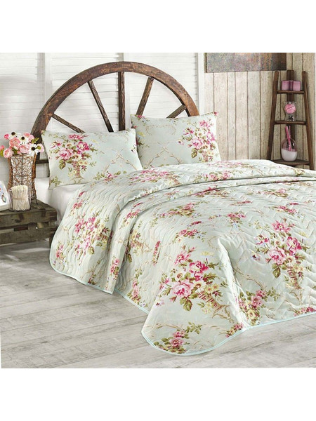 Κουβερλί Alanur 143EPJ7120 (Σετ 2τμχ) Mint L'essentiel Maison Μονό 160x220cm Βαμβάκι-Πολυέστερ