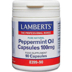 Lamberts Peppermint Oil 100mg Πεπτικό Βοήθημα 90 Κάψουλες