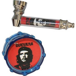 ΣΕΤ ΜΕΤΑΛΛΙΚΗ ΠΙΠΑ + GRINDER + ΣΙΤΕΣ ΜΠΛΕ