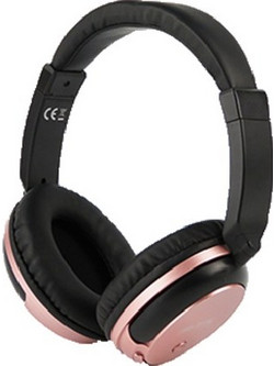 Moveteck Ct875 Ασύρματα Bluetooth Ακουστικά Over Ear Ροζ
