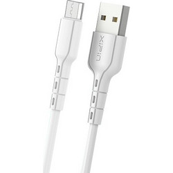 Xipin LX59 Καλώδιο USB to micro USB 1m - Λευκό