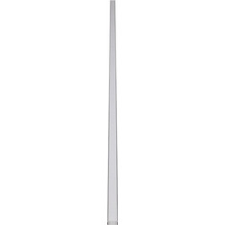 GLOBOSTAR(R) ALP-LINEAR ALIENA 70809-2M Επιφανειακό Προφίλ Αλουμινίου με Λευκό Γαλακτερό Πατητό Κάλυμμα για Ταινίες LED IP20 - Ασημί + Λευκό - Μ200 x Π2.4 x Υ1.1cm - Πακέτο 5 Τεμαχίων 70809-2M