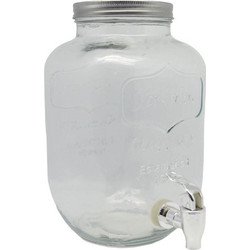 Γυάλα Με Βρυσάκι 824397 4,0lt Clear Ankor Μέταλλο,Γυαλί