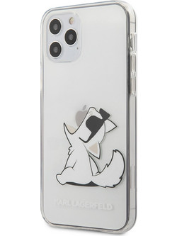 Karl Lagerfeld Choupette Fun Back Cover Transparent (iPhone 12 Pro Max)