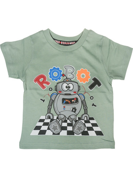 Mago κοντομάνικη μπλούζα με τύπωμα Green Robot
