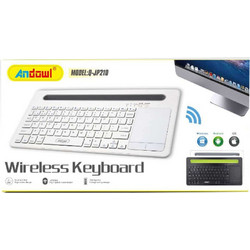 Andowl Q-JP210 White Ασύρματο Πληκτρολόγιο με TouchPad για Tablet