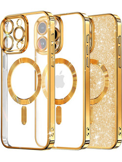 Techsuit Luxury Glitter - θήκη για Apple iPhone 16 Pro Max - Χρυσό