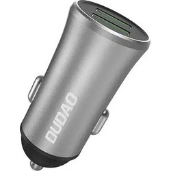 Dudao R6S Έξυπνος φορτιστής αυτοκινήτου Dudao 3.4A 2x USB ασημί